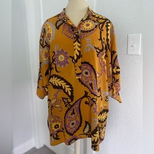 Gucci Silk Printed Blouse Size IT 48